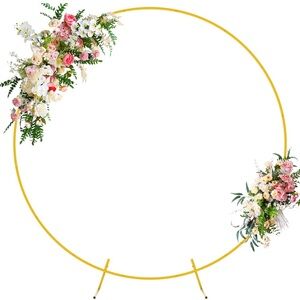 Wokceer around Backdrop Stand 6.6 Foot Circle Balloon Arch Frame Circle